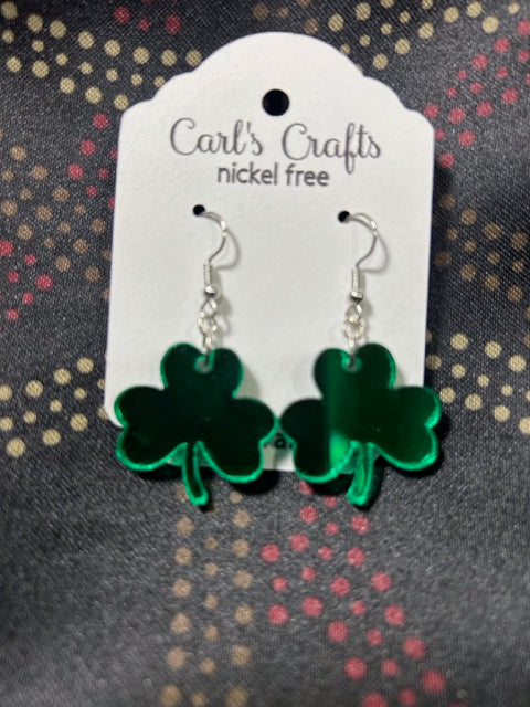 Shamrock Mirror Dangles