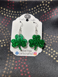 Shamrock Glitter Dangles