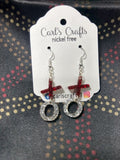 X's and O's Glitter Dangles
