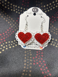 Heart Lace Dangles