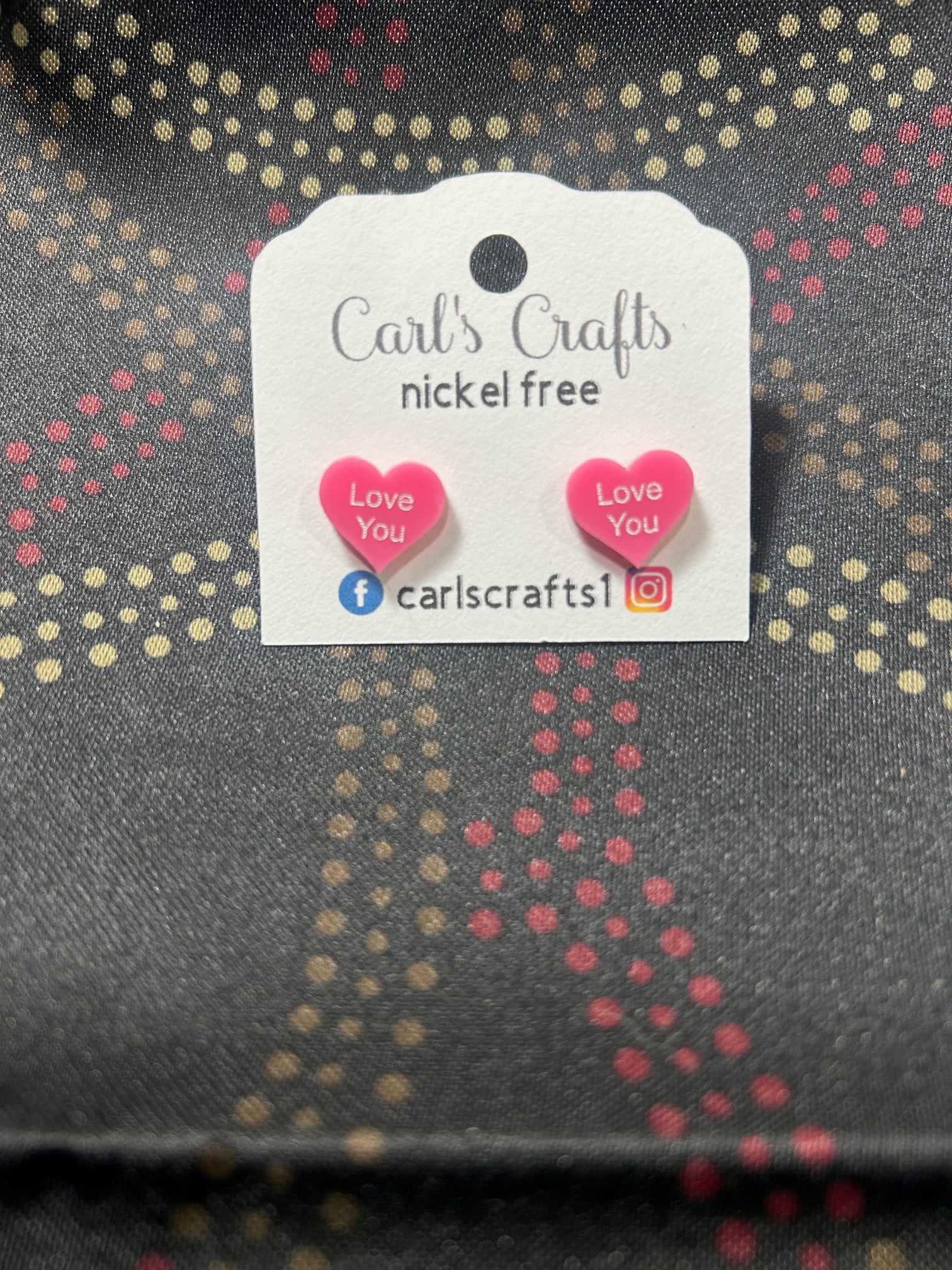 Conversation Heart Studs