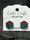Rubix cube puzzle stud