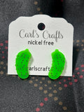 Pickle light green studs