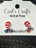 Cat in the Hat studs