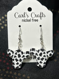 Cow print Cow dangles