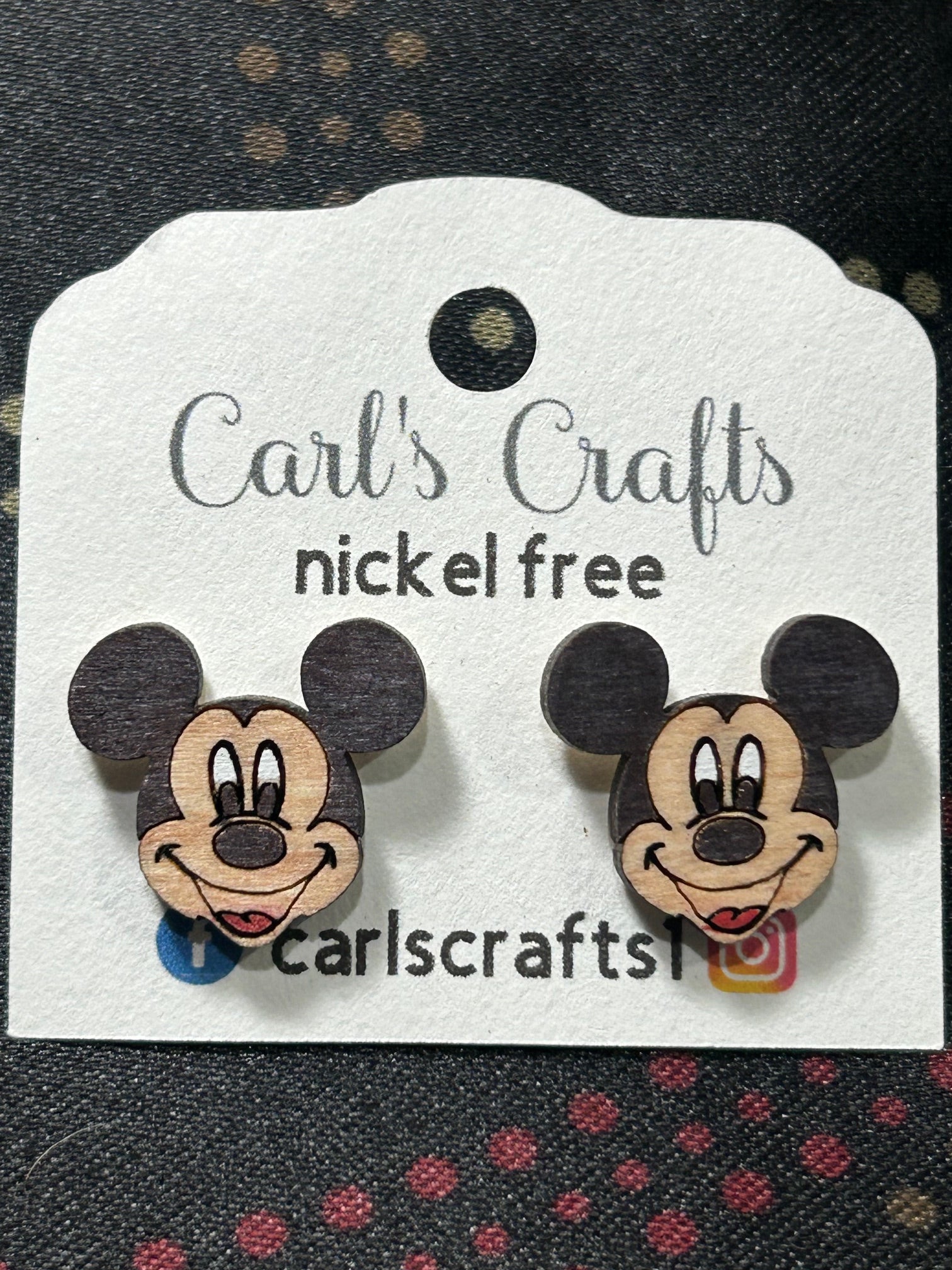 Mickey Mouse studs